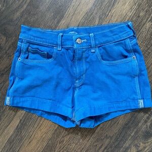 Boyfriend low rise jean shorts